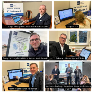 Kolaż ze zdjęciami osób zaangażowanych w głosowanie SBO