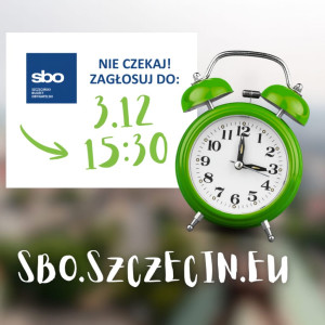 Obraz z napisem: Nie czekaj zagłosuj 