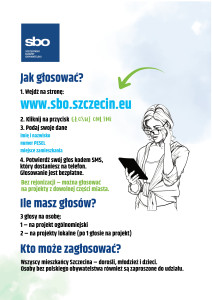 Zdjęcie ulotki z informacją jak zagłosować