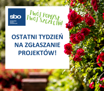 Ostatni tydzień na zgłaszanie projektów 